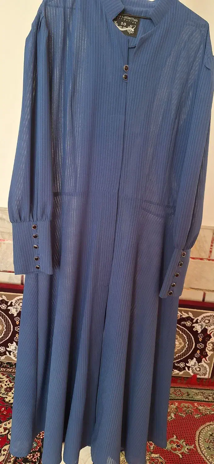 مانتو بلند آبی نو|لباس|آران و بیدگل, |دیوار