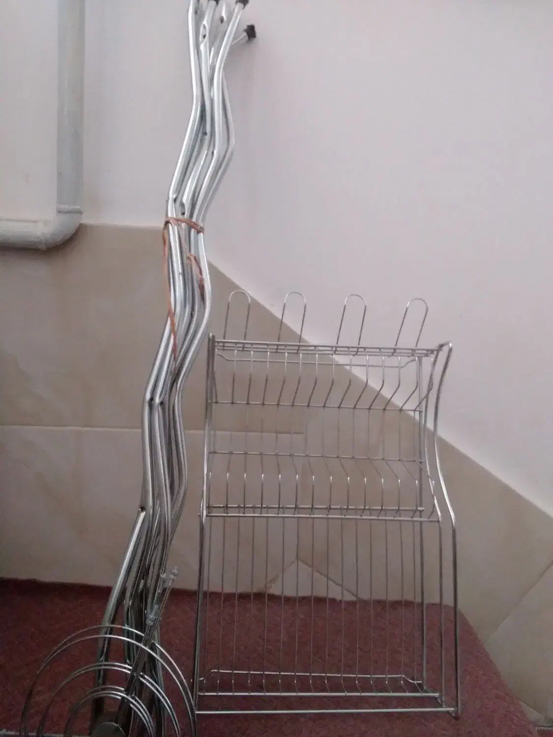 جاظرفی استیل و استند|آبچکان و نظمدهنده ظروف|اراک, |دیوار