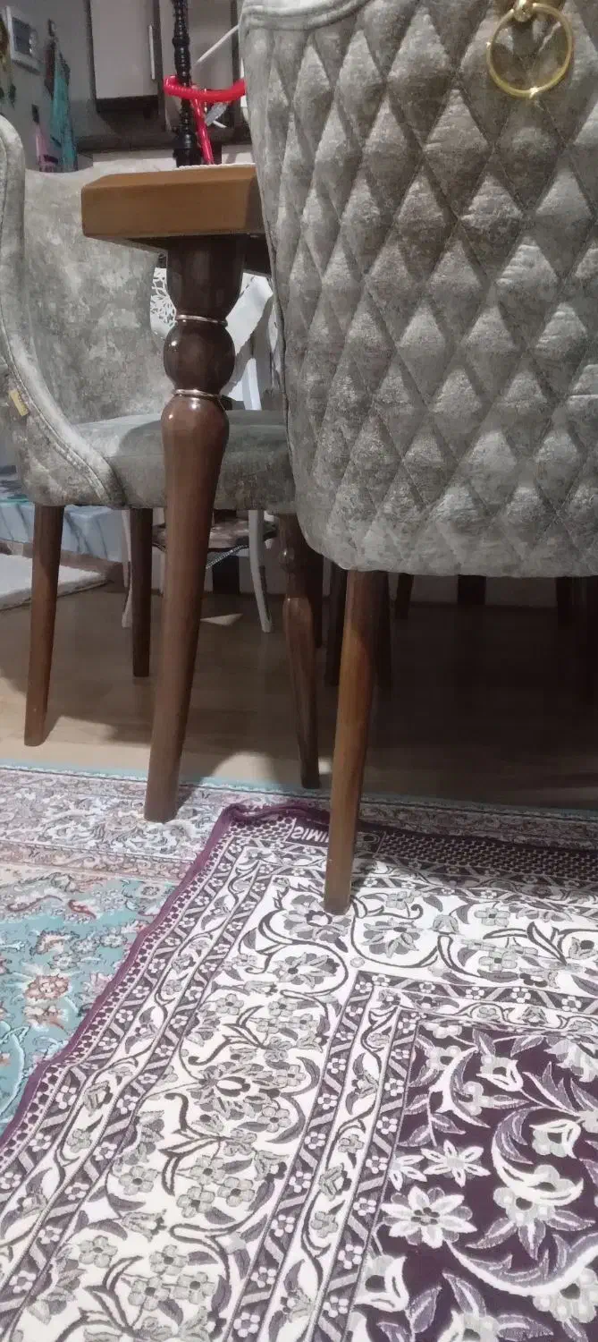 غذاخوری شش نفره تمام چوب نو بدون استفاده|میز و صندلی غذاخوری|اردبیل, |دیوار