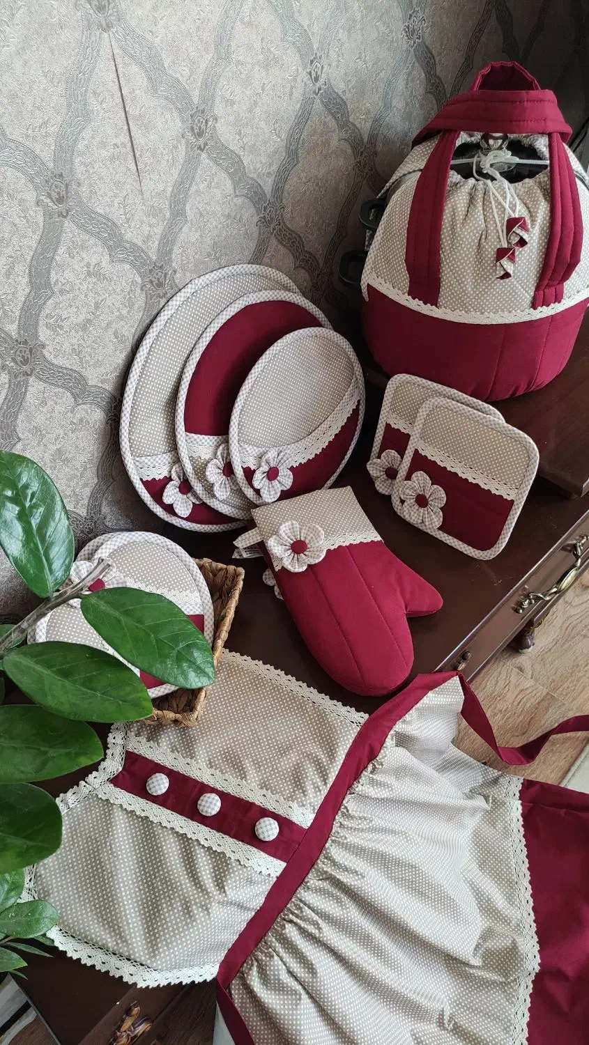 سرویس آشپزخانه عروس|سفره، حوله، دستمال آشپزخانه|نیشابور, پاستور|دیوار