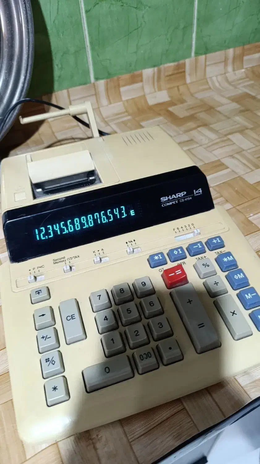 ماشین حساب حسابداری برقی شارپ - در حد نو|کلکسیون اشیاء عتیقه|مشهد, نیروی هوایی|دیوار