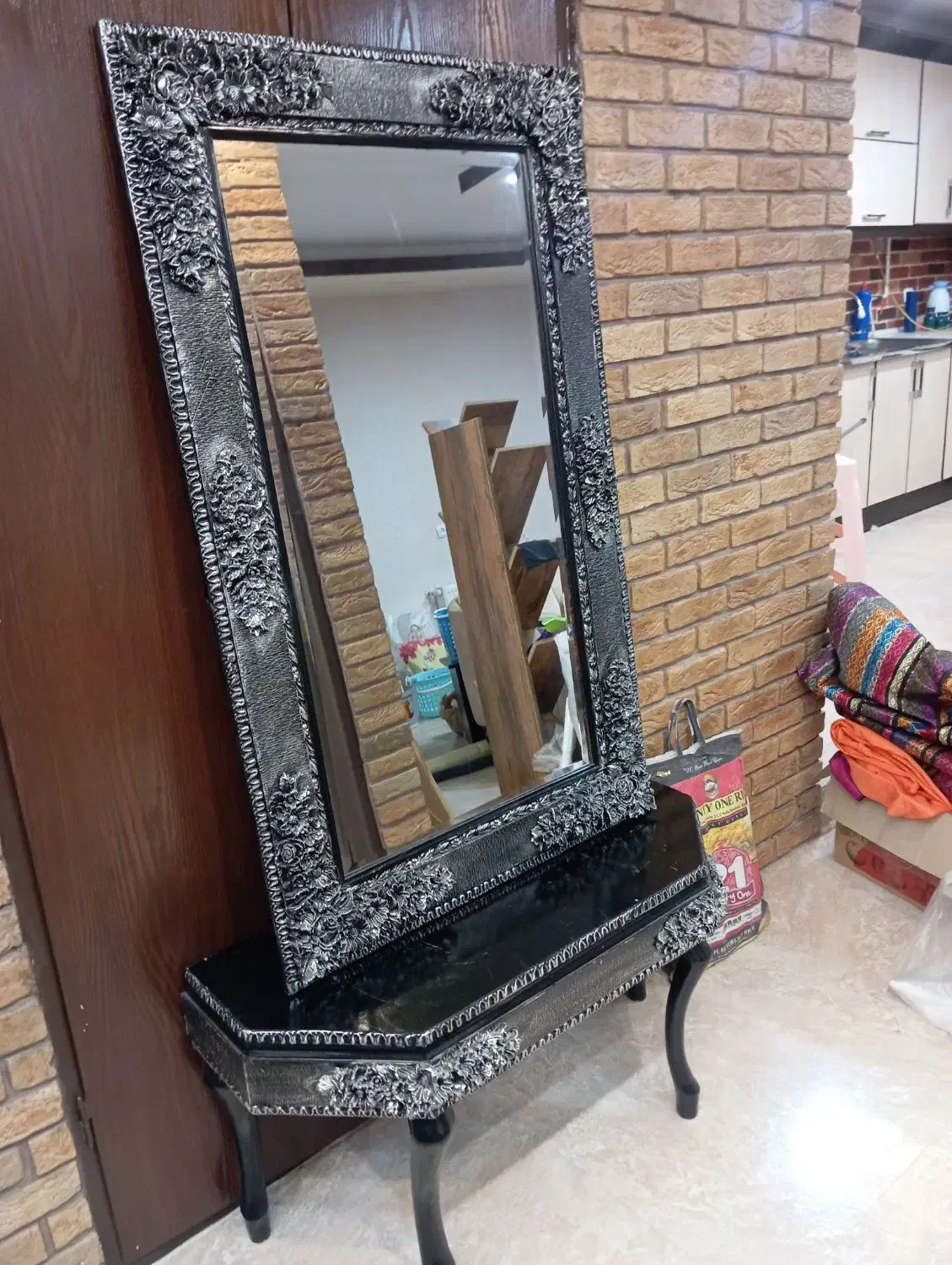 آینه کنسول تمیز|آینه|دورود, |دیوار