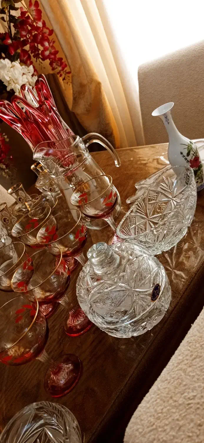 گلدان ،بستنی خوری،یخدان،فنجان ظروف درهم خانگی|صنایع دستی و سایر لوازم تزئینی|تبریز, |دیوار