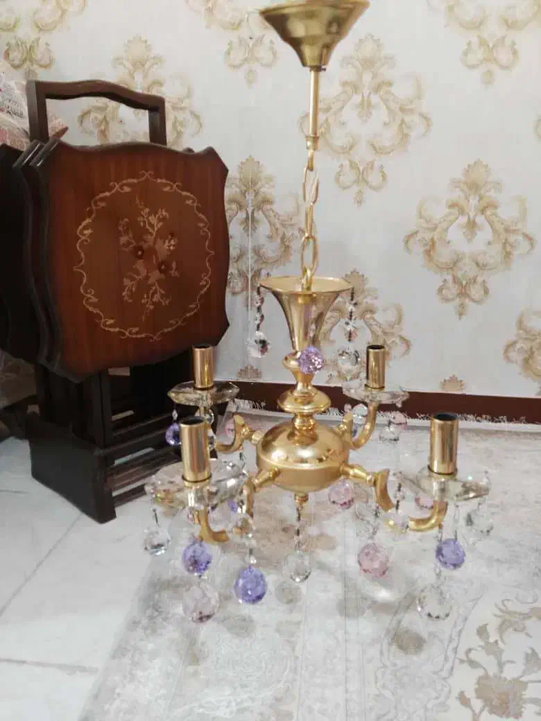 لوستر ۴شعله|لوستر و چراغ آویز|اهواز, فرهنگ شهر|دیوار