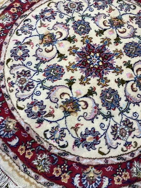 فرش دستبافت دایره قطر ۱.۵ متر|فرش|تبریز, |دیوار