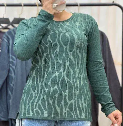 بلوز موهر نگیندار در سایزبندی تا ۵۴|لباس|کاشان, ولیعصر|دیوار