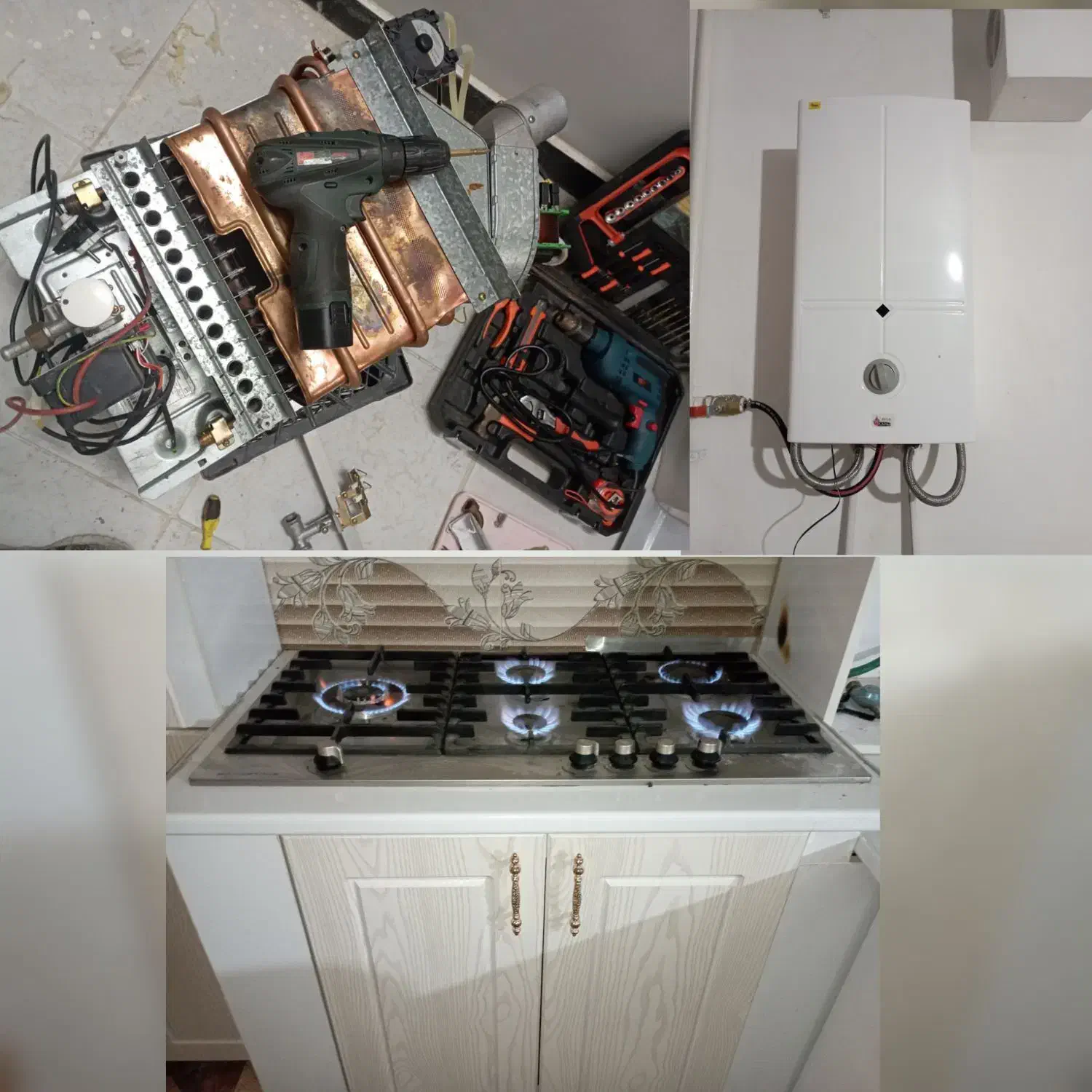 نصب سرویس آبگرمکن رنگ آمیزی ساختمان با17سال تجربه|خدمات پیشه و مهارت|زابل, |دیوار