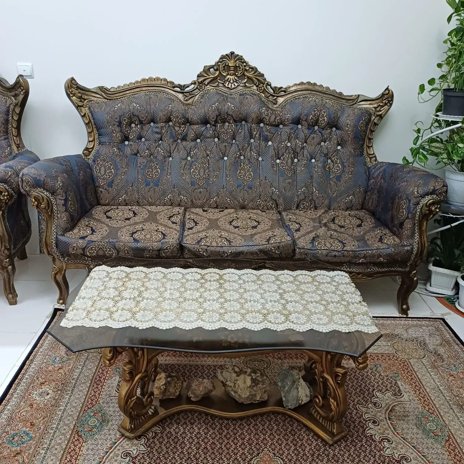 مبل استیل ۹ نفره|مبلمان خانگی و میز عسلی|رباط‌کریم, مسکن مهر آبشناسان|دیوار