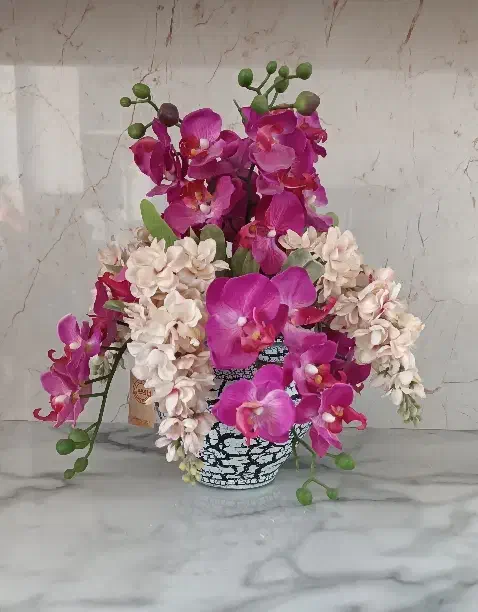 گل مصنوعی با گلدان|گل مصنوعی|ازنا, |دیوار