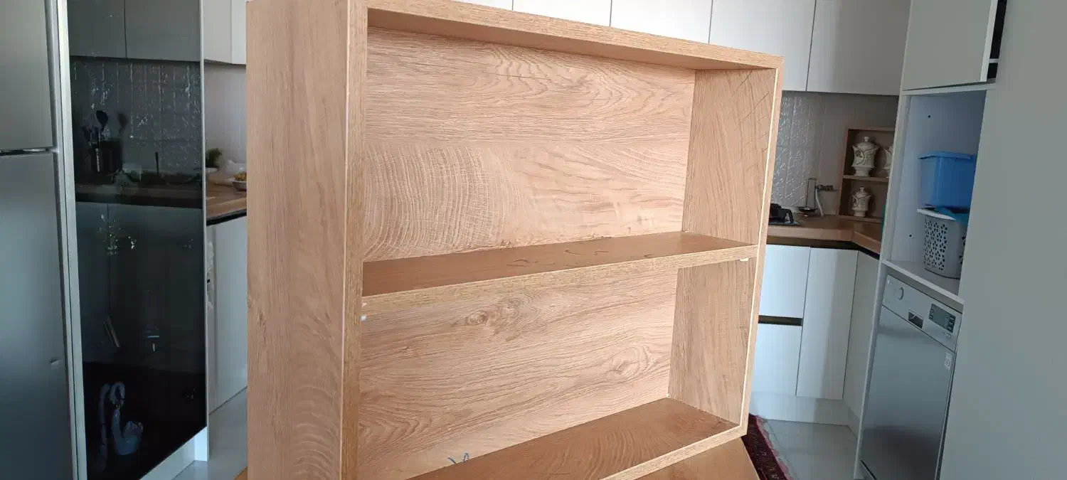 شلف چوبی|کتابخانه، شلف، قفسههای دیواری|نظرآباد, نظرآباد|دیوار