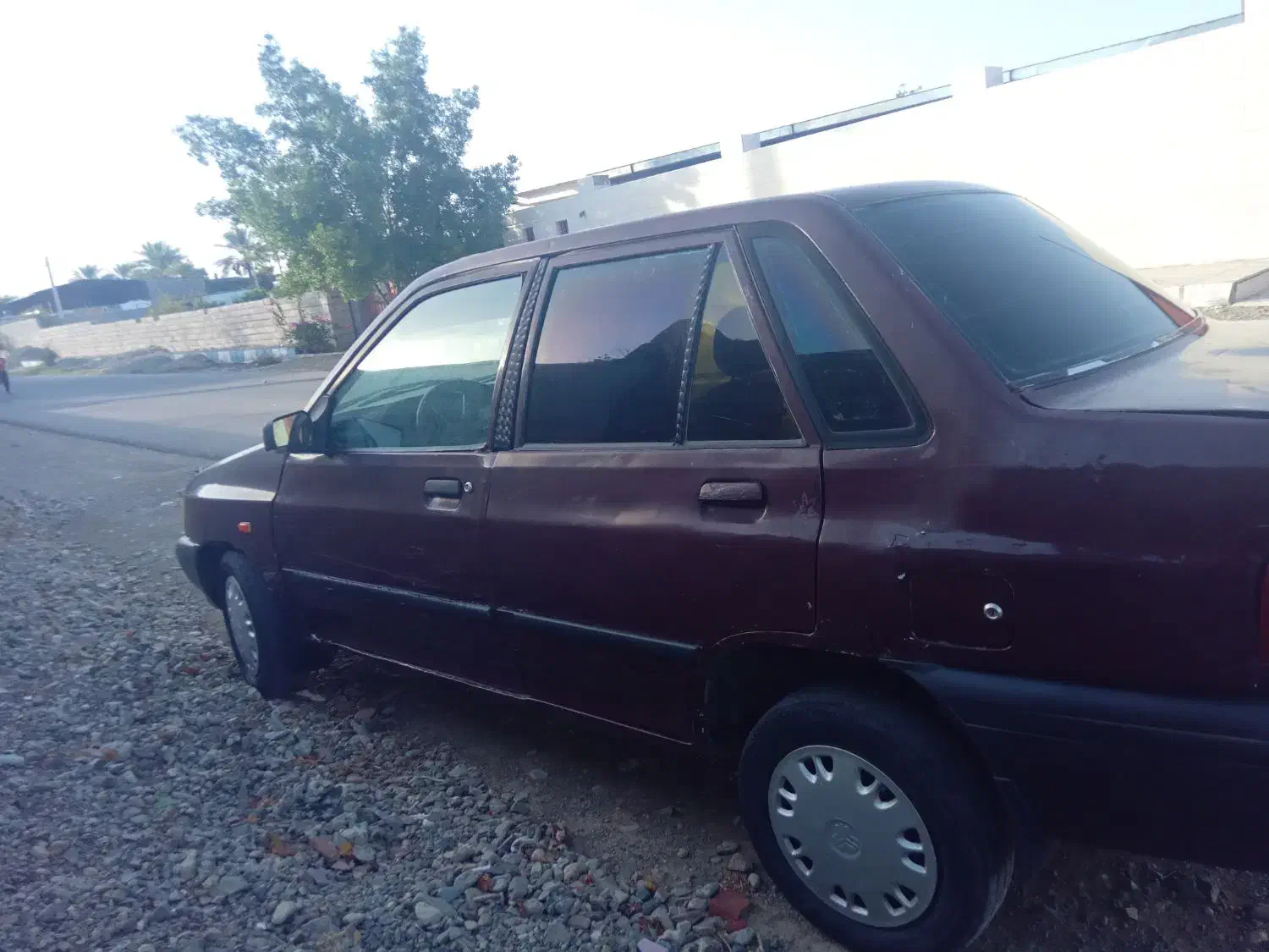 پراید مدل ۸۴ عنابی خوش رکاب|خودرو سواری و وانت|دلگان, |دیوار