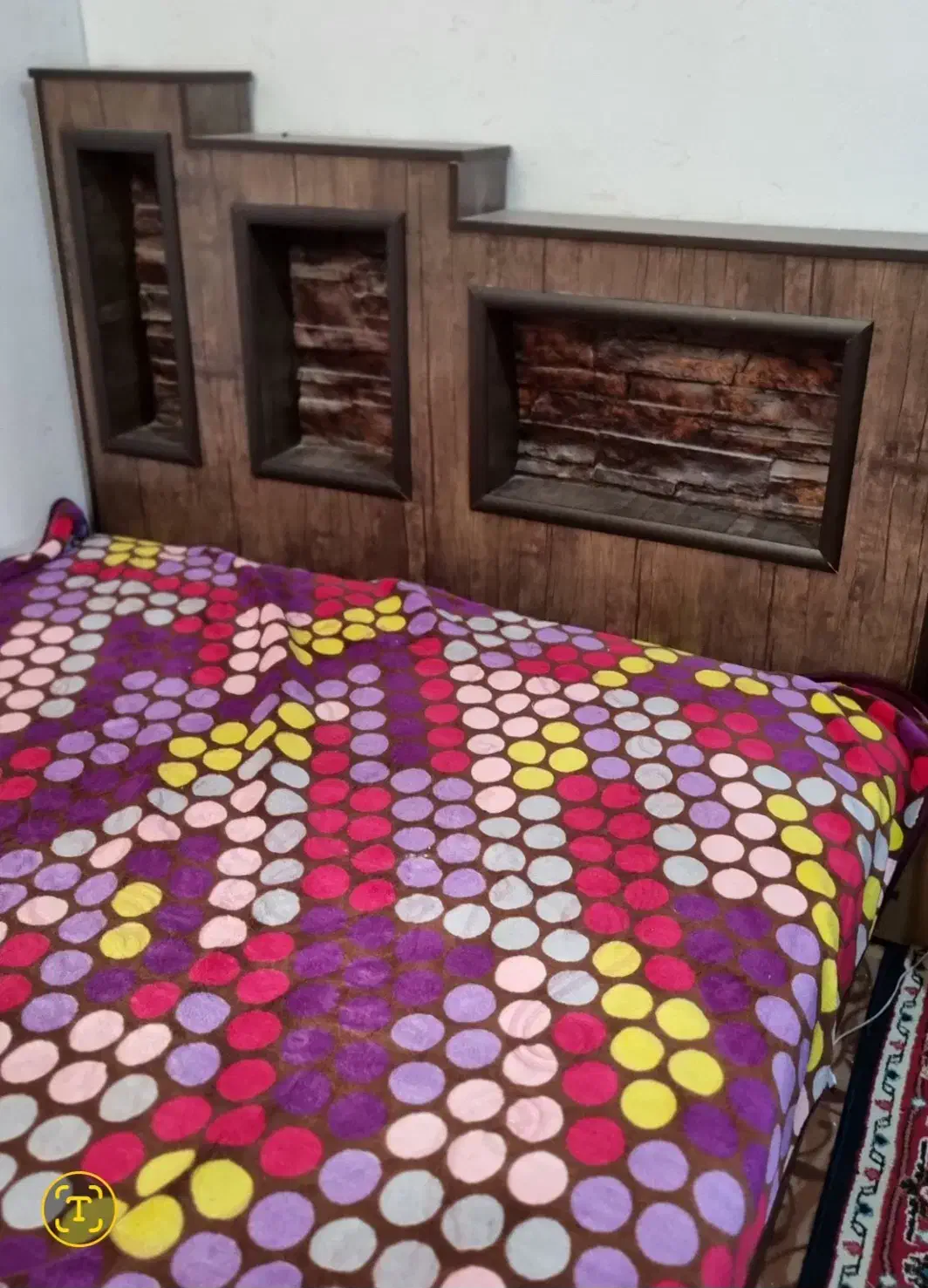 تخت ودراور|تخت و سرویس خواب|طبس, |دیوار