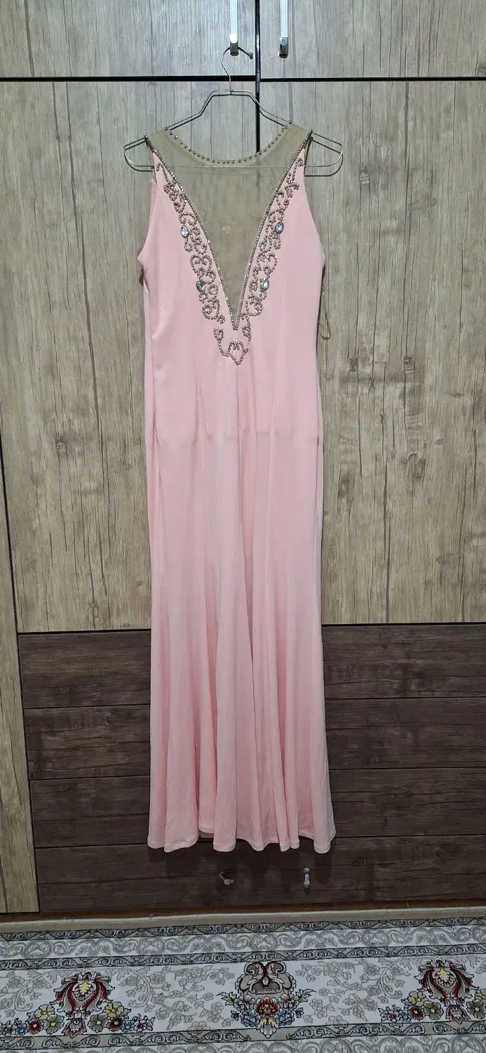 لباس مجلسی گلبهی رنگ|لباس|خمینی‌شهر, |دیوار