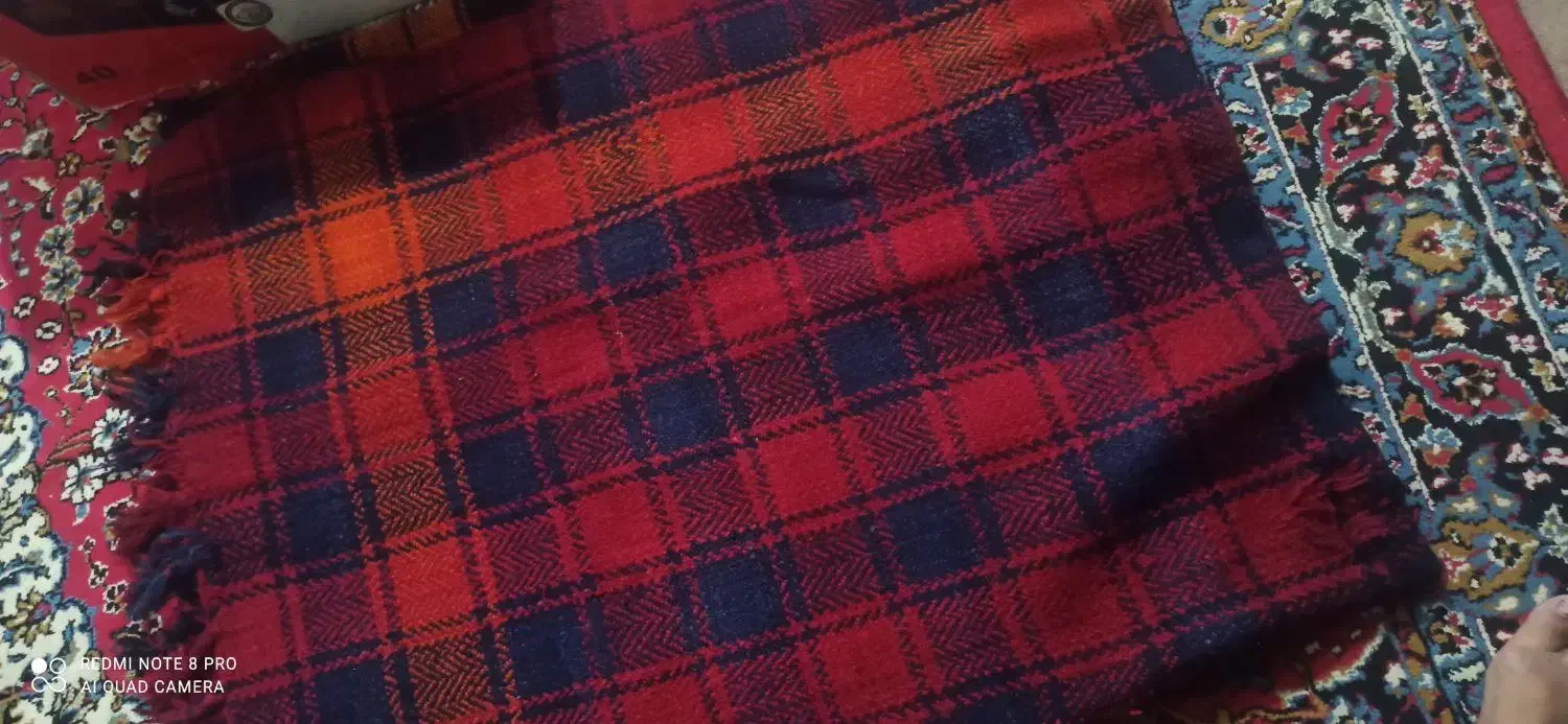 موج دست بافت قدیمی|گلیم، جاجیم، گبه|مسجد سلیمان, |دیوار