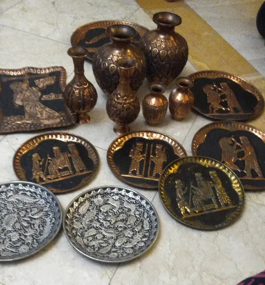 ظروف و سینی مسی|صنایع دستی و سایر لوازم تزئینی|تهران, عباس‌آباد|دیوار