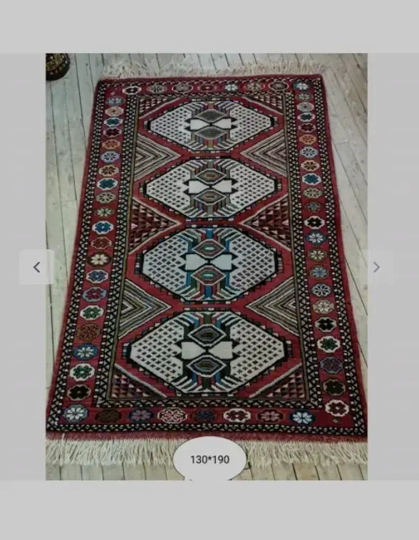 قالیچه دستبافت ساده و زیبا|فرش|بجنورد, |دیوار