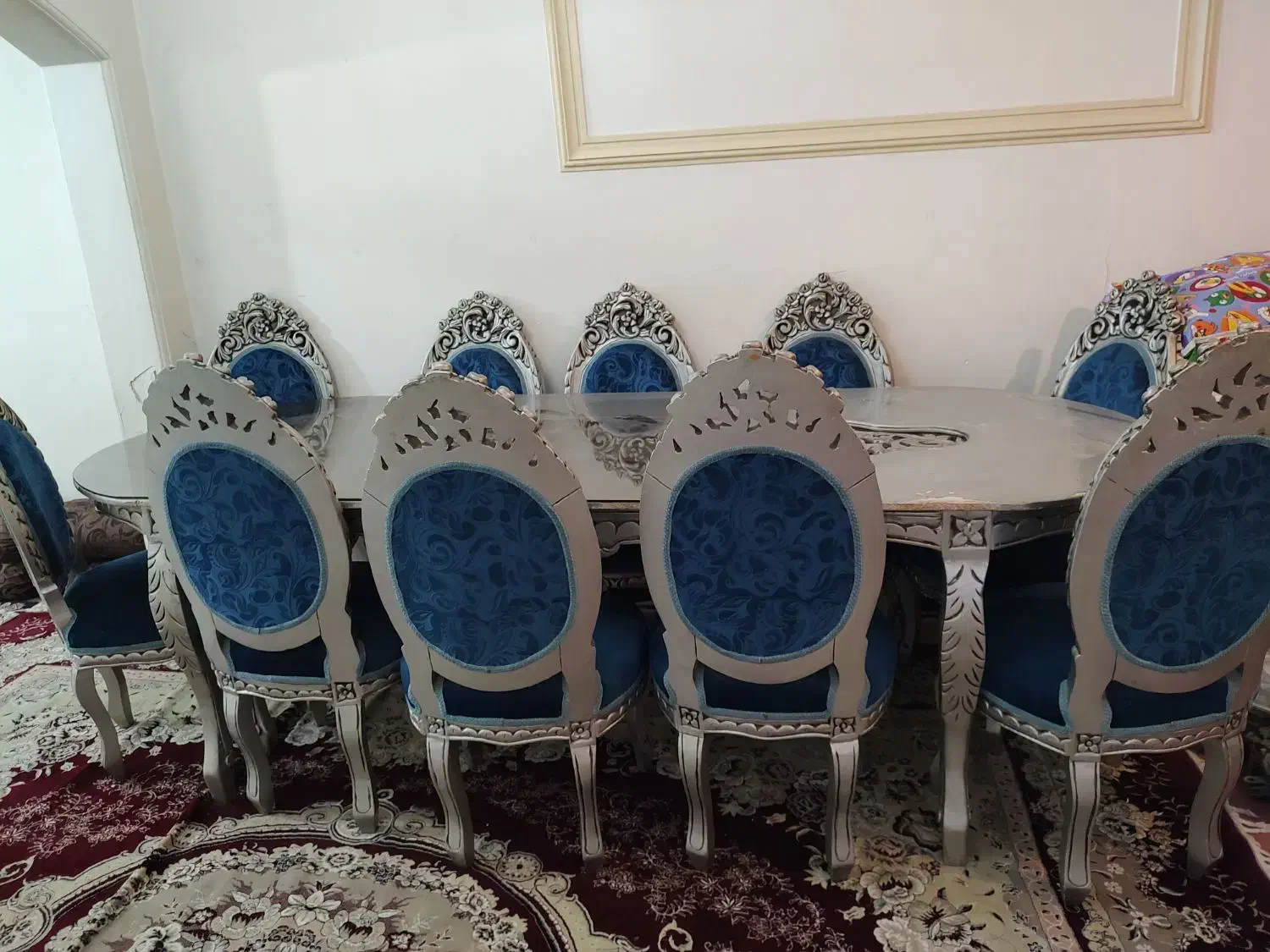 میز ناهار خوری|میز و صندلی غذاخوری|اهواز, زیتون کارگری|دیوار
