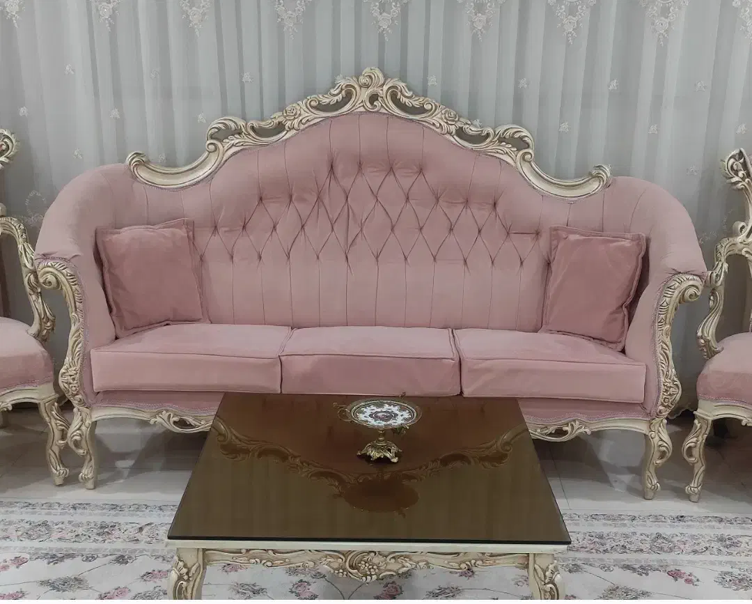 مبل۷ نفره چوب راش فروش فوری|مبلمان خانگی و میز عسلی|تهران, خزانه|دیوار