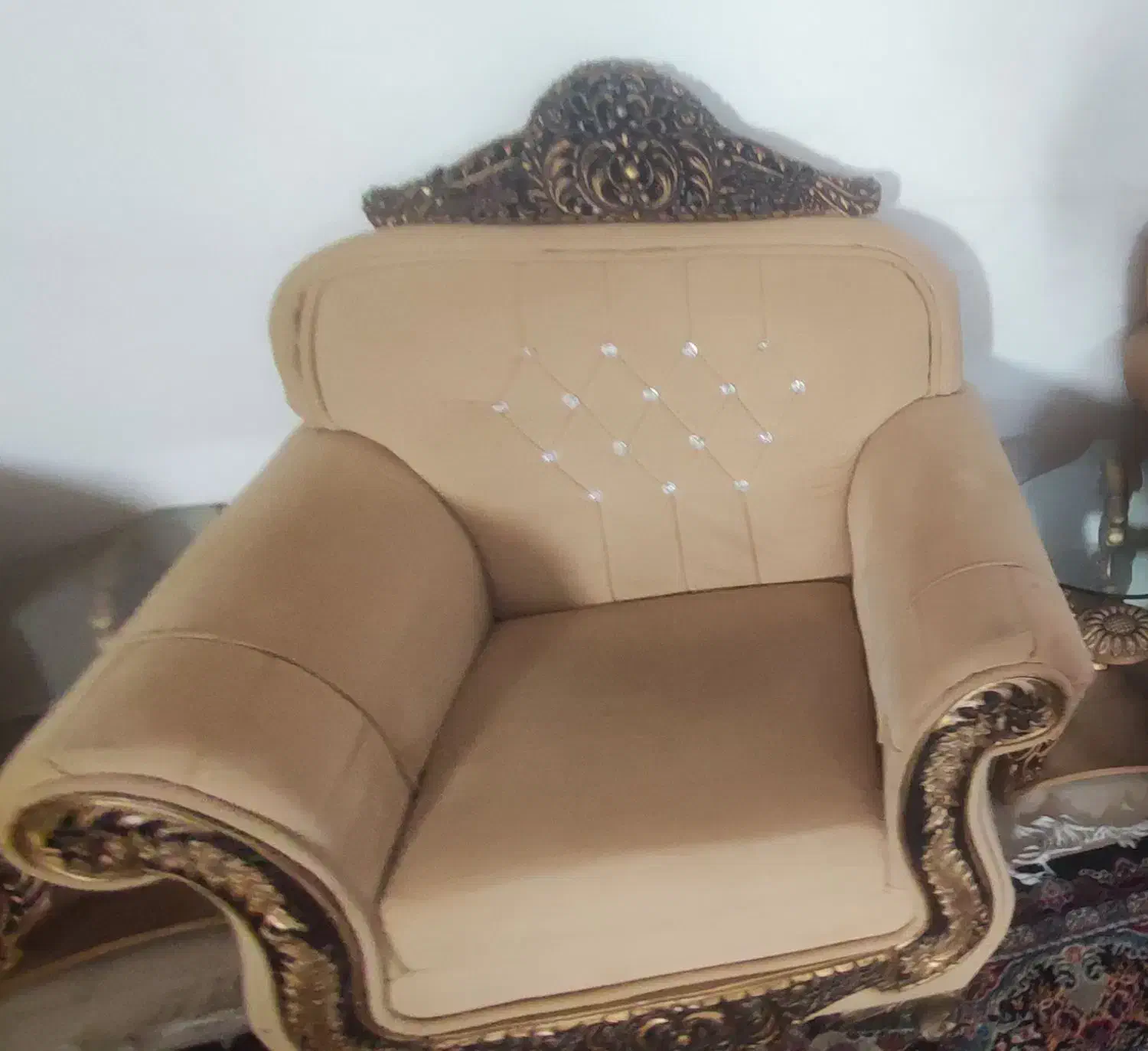 مبل سلطنتی 11نفره فروش فوری|مبلمان خانگی و میز عسلی|جهرم, |دیوار