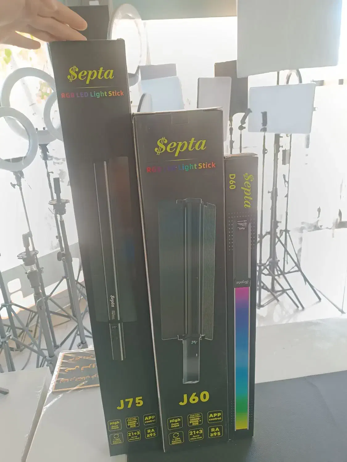 باتوم لایت برند septa سپتا نور باتومی رینگ لایت|دوربین عکاسی و فیلم‌برداری|مشهد, اقبال|دیوار