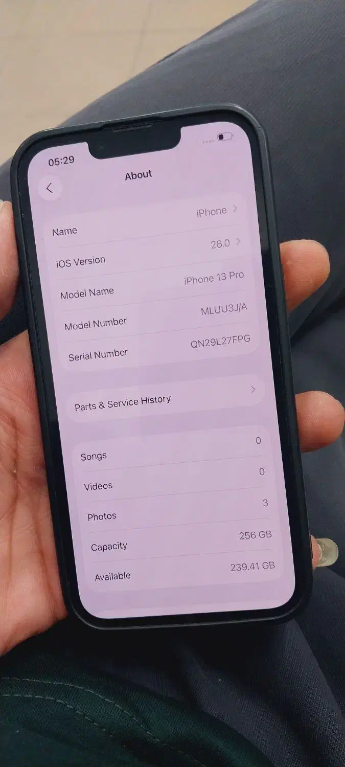 اپل iPhone 13 Pro با‌حافظهٔ ۲۵۶ گیگابایت‌|موبایل|بندر امام خمینی, |دیوار