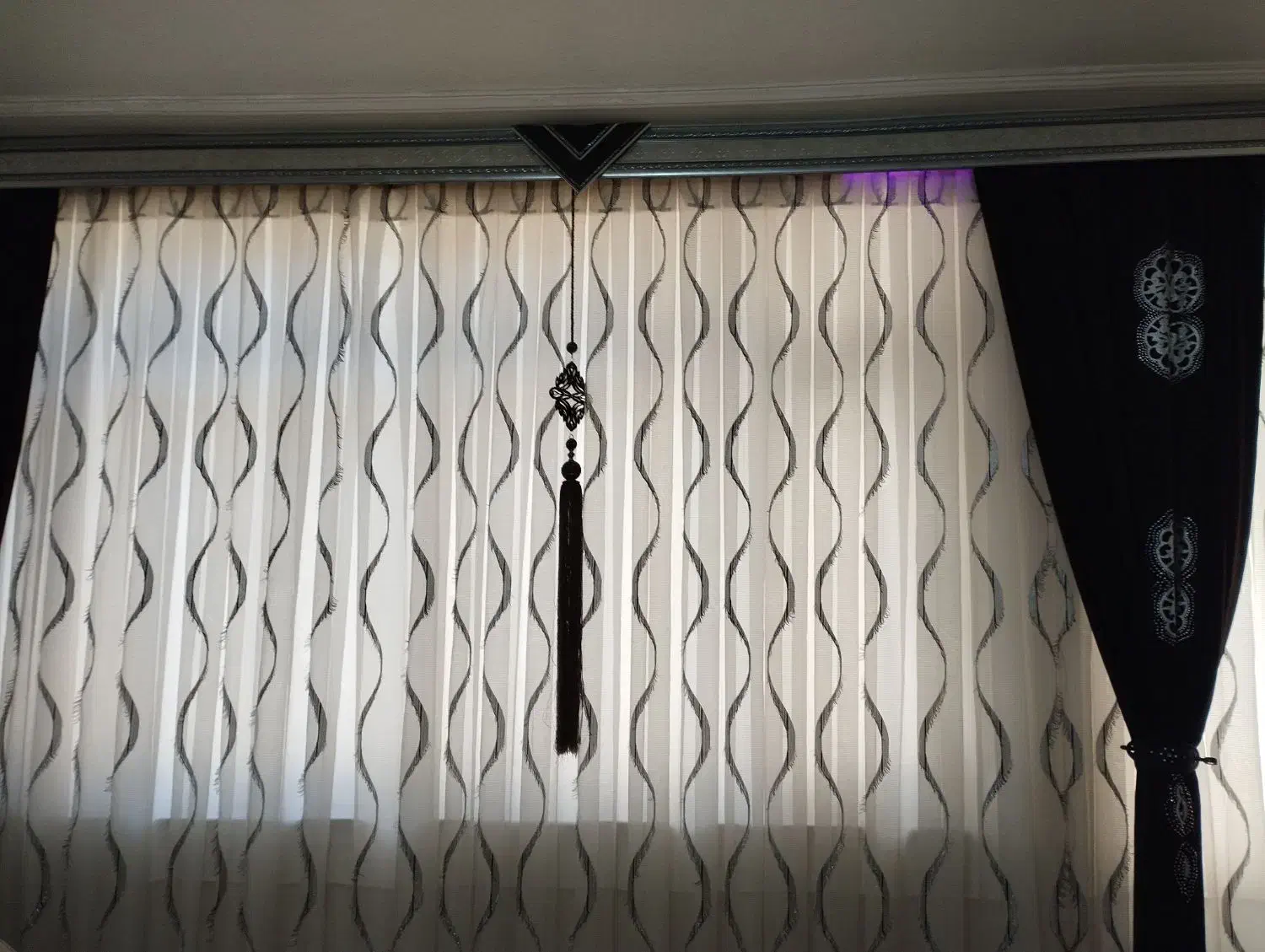 پرده با کتیبه و والان|پرده، رانر، رومیزی|میاندوآب, |دیوار