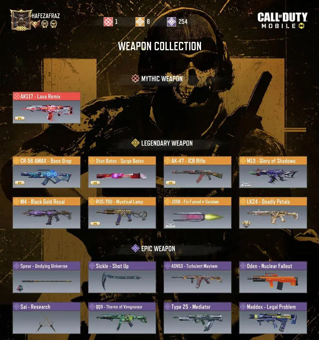 اکانت کالاف موبایل|کنسول، بازی ویدئویی و آنلاین|تهران, جردن|دیوار