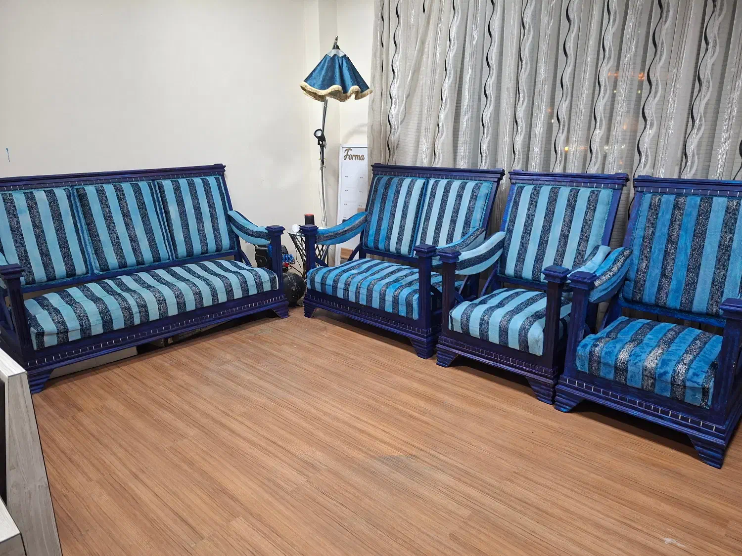 مبلمان 7 نفره|مبلمان خانگی و میز عسلی|کیش, |دیوار