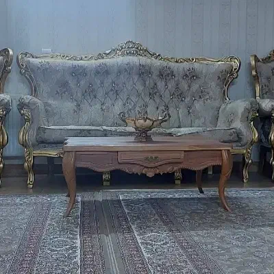 مبل استیل ۹ نفره|مبلمان خانگی و میز عسلی|باقرشهر, |دیوار