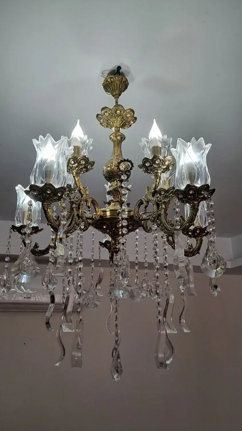 لوستر برنز|لوستر و چراغ آویز|فردیس, قریشی|دیوار