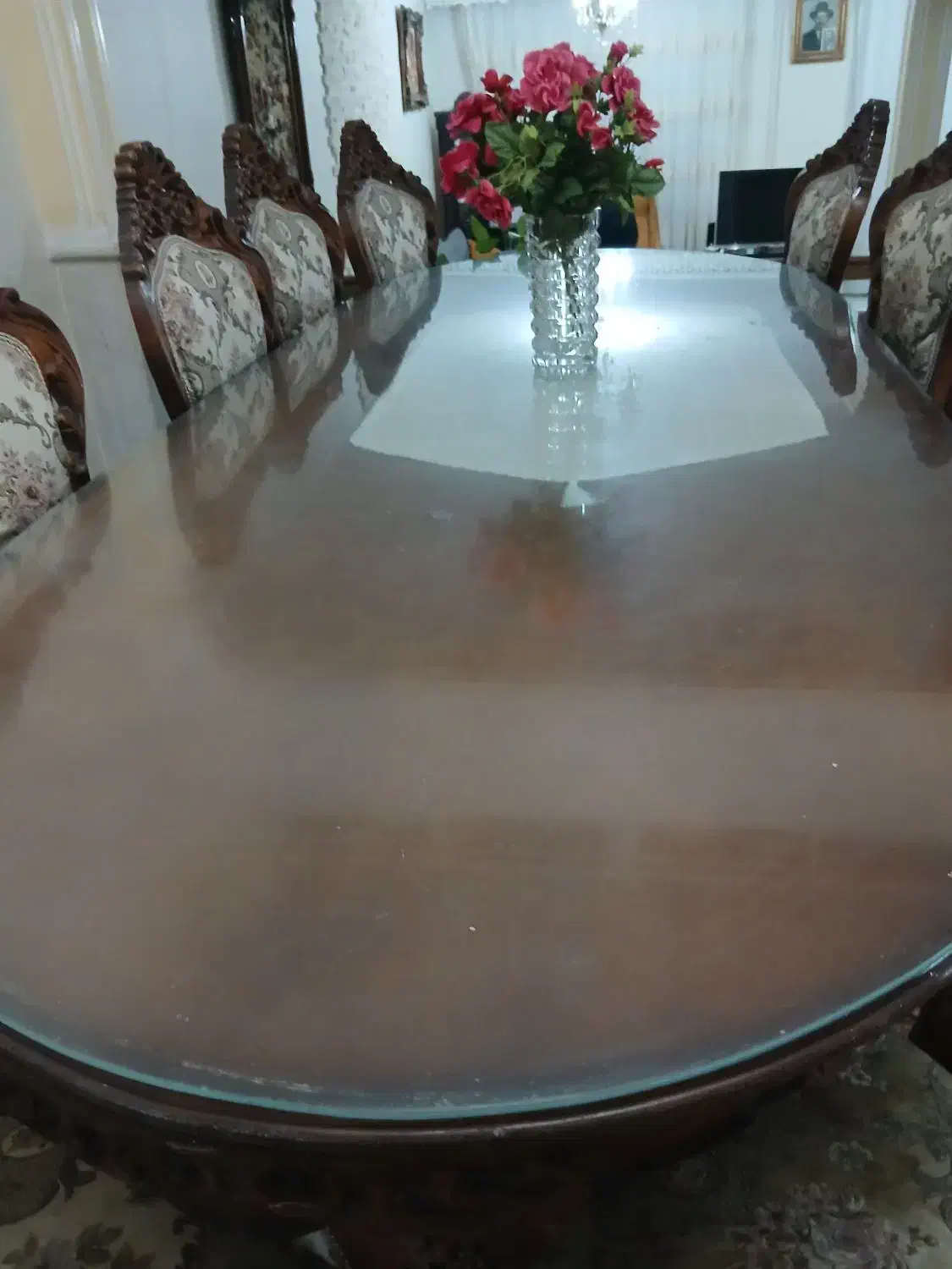 میز ناهارخوری خوری سلطنتی|میز و صندلی غذاخوری|تبریز, |دیوار