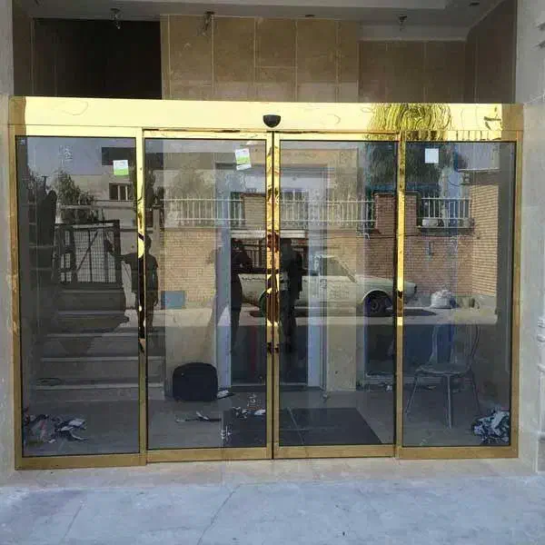 درب اتوماتیک/اپراتورشیشه ای برقی استیل طلایی P5204|مصالح و تجهیزات ساختمان|کرمانشاه, |دیوار