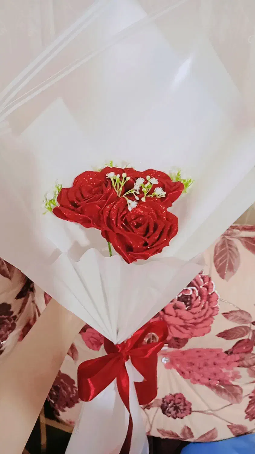 گل ربانی شاین دار مناسب روز مادر|گل مصنوعی|خوی, |دیوار