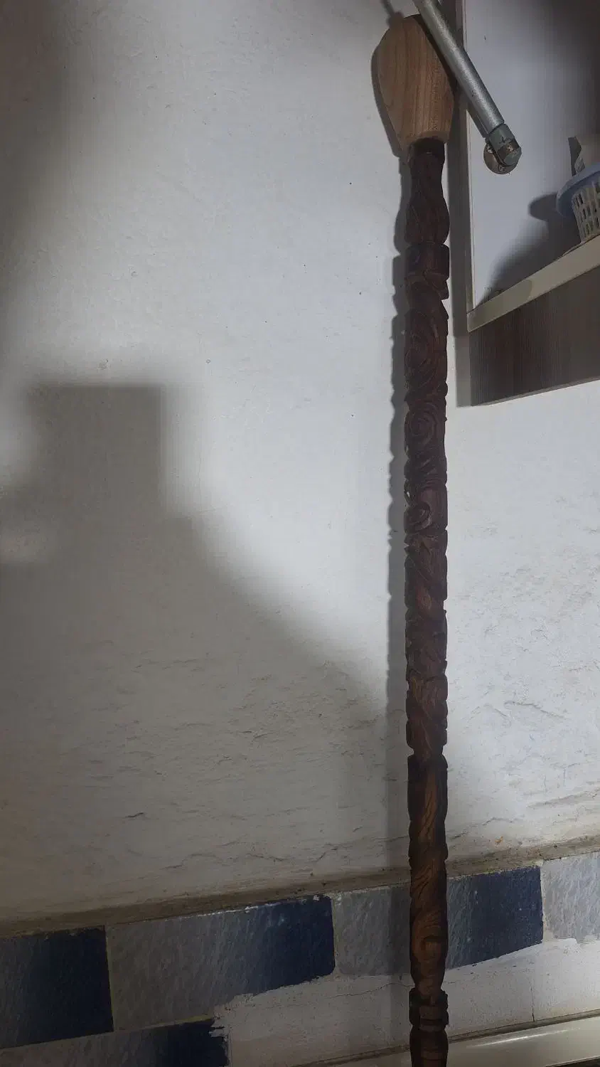 عصا کنده کاری و خراطی شده|صنایع دستی و سایر لوازم تزئینی|بندر گز, |دیوار