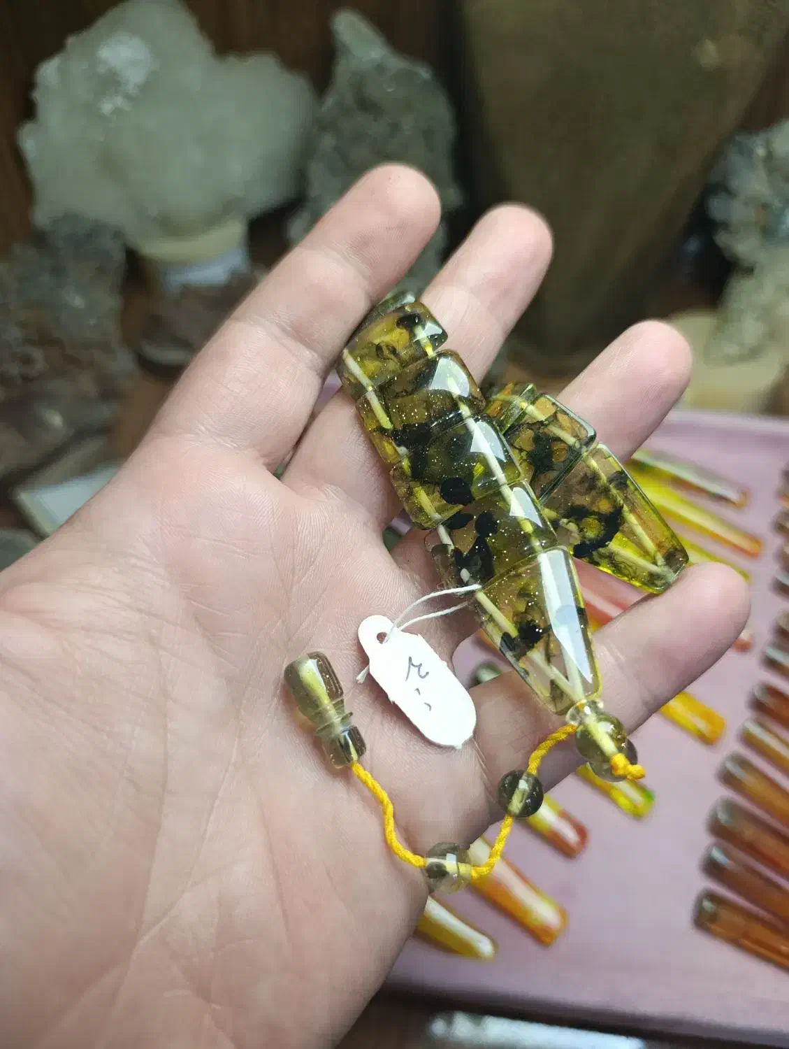 تسبیح کهربا زازا لجنی زردار|بدلیجات|ارومیه, |دیوار