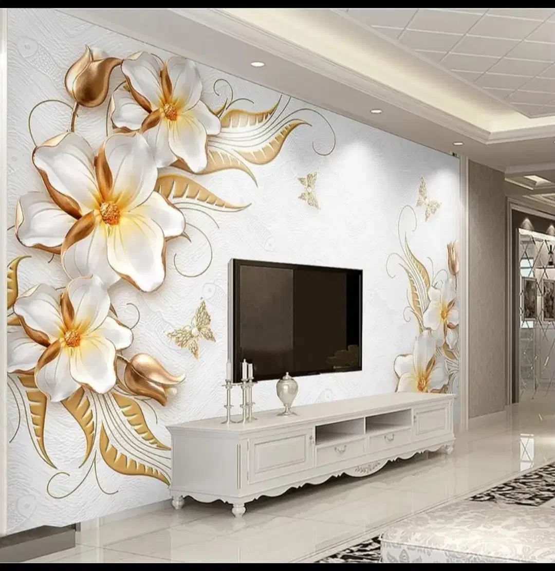 نصب کاغذ دیواری و فروش کاغذ و نقاش حرفه ای|خدمات پیشه و مهارت|باقرشهر, |دیوار