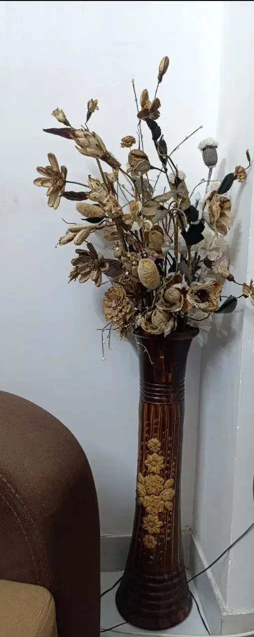 گل با گلدان|گل مصنوعی|سمنان, |دیوار