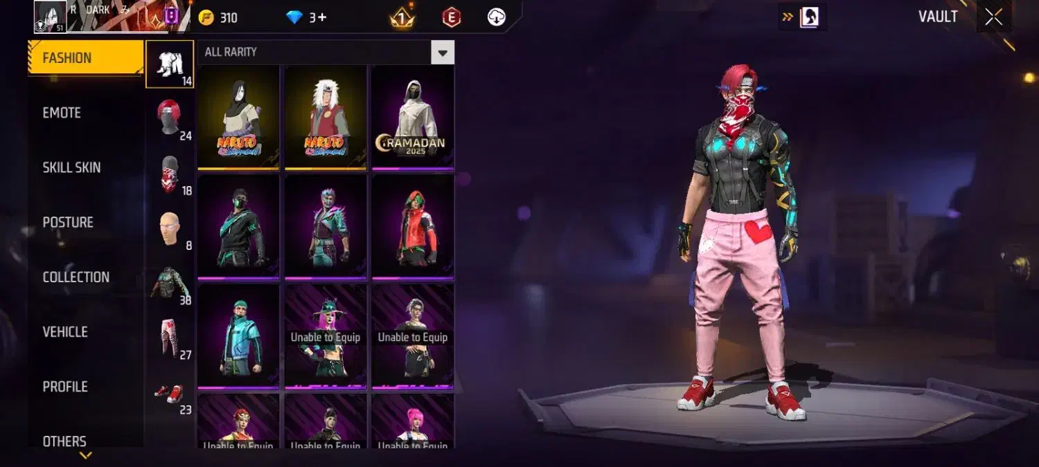 دو عدد اکانت فری فایر لول ۵۰و۵۱|کنسول، بازی ویدئویی و آنلاین|ایرانشهر, |دیوار