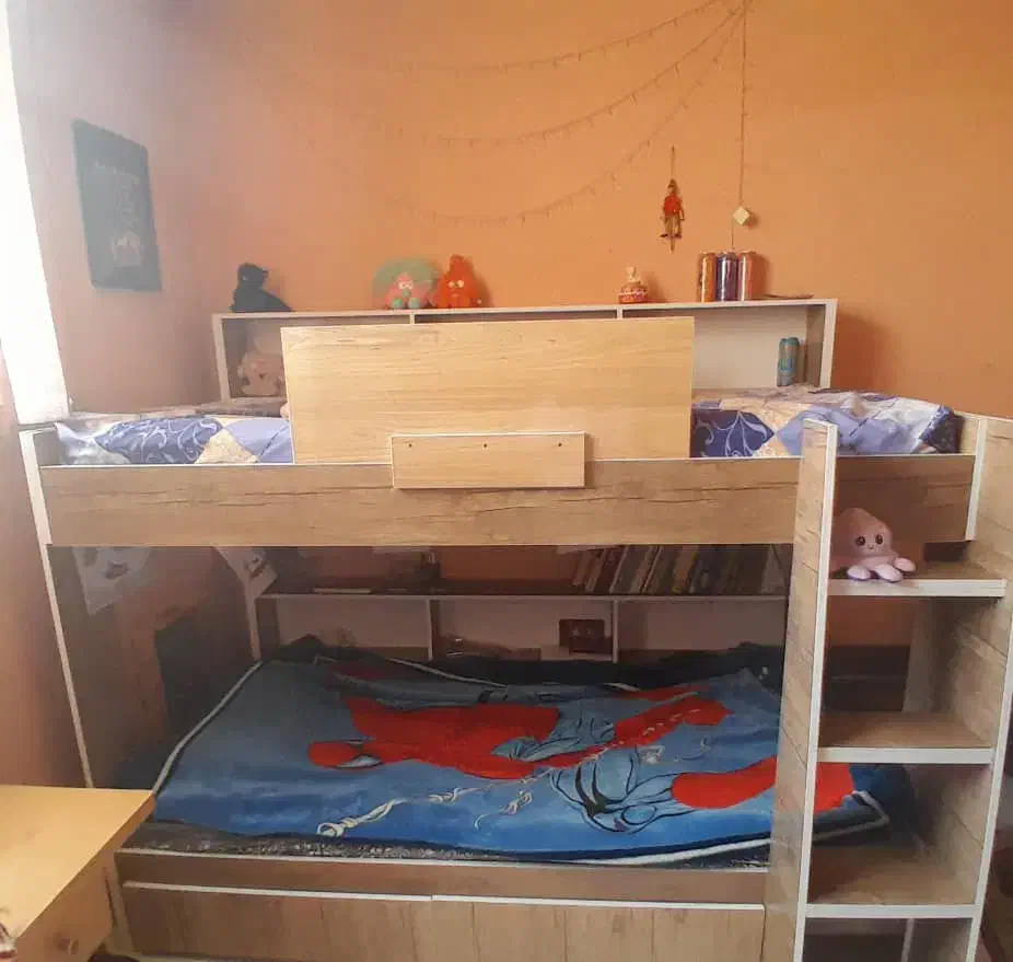 تخت دو طبقه|تخت و سرویس خواب|شاهین‌شهر, فردوسی|دیوار