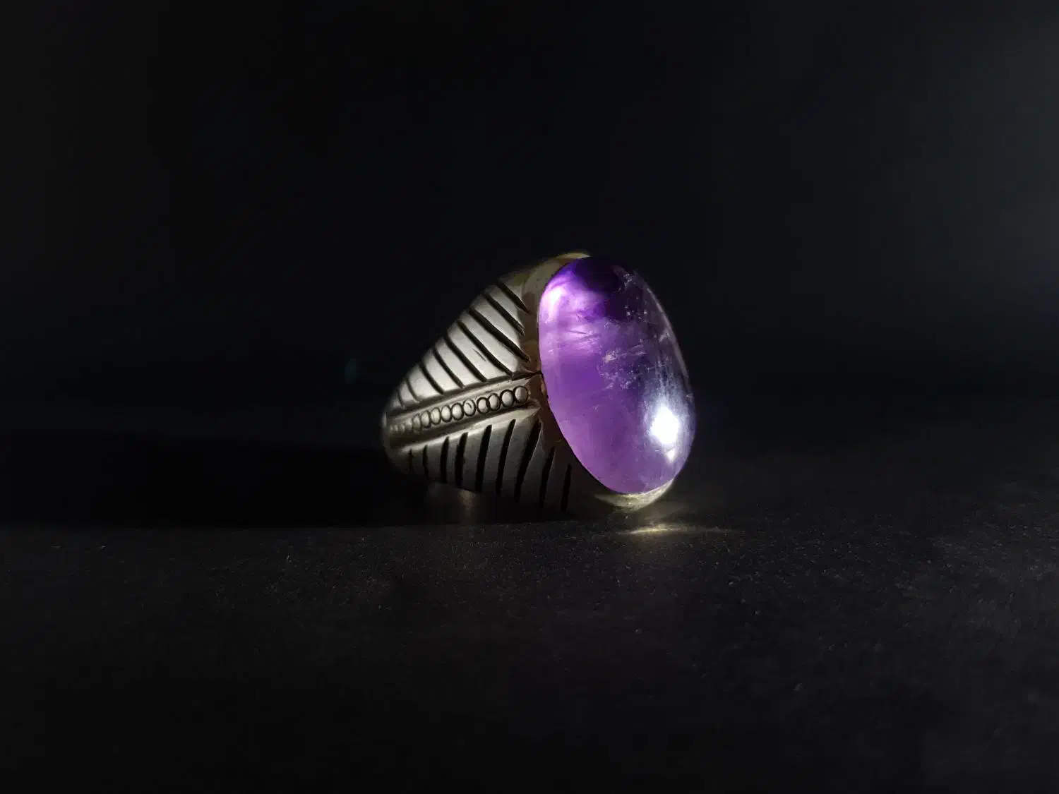 انگشتر نقره آماتیس|جواهرات|گرگان, |دیوار