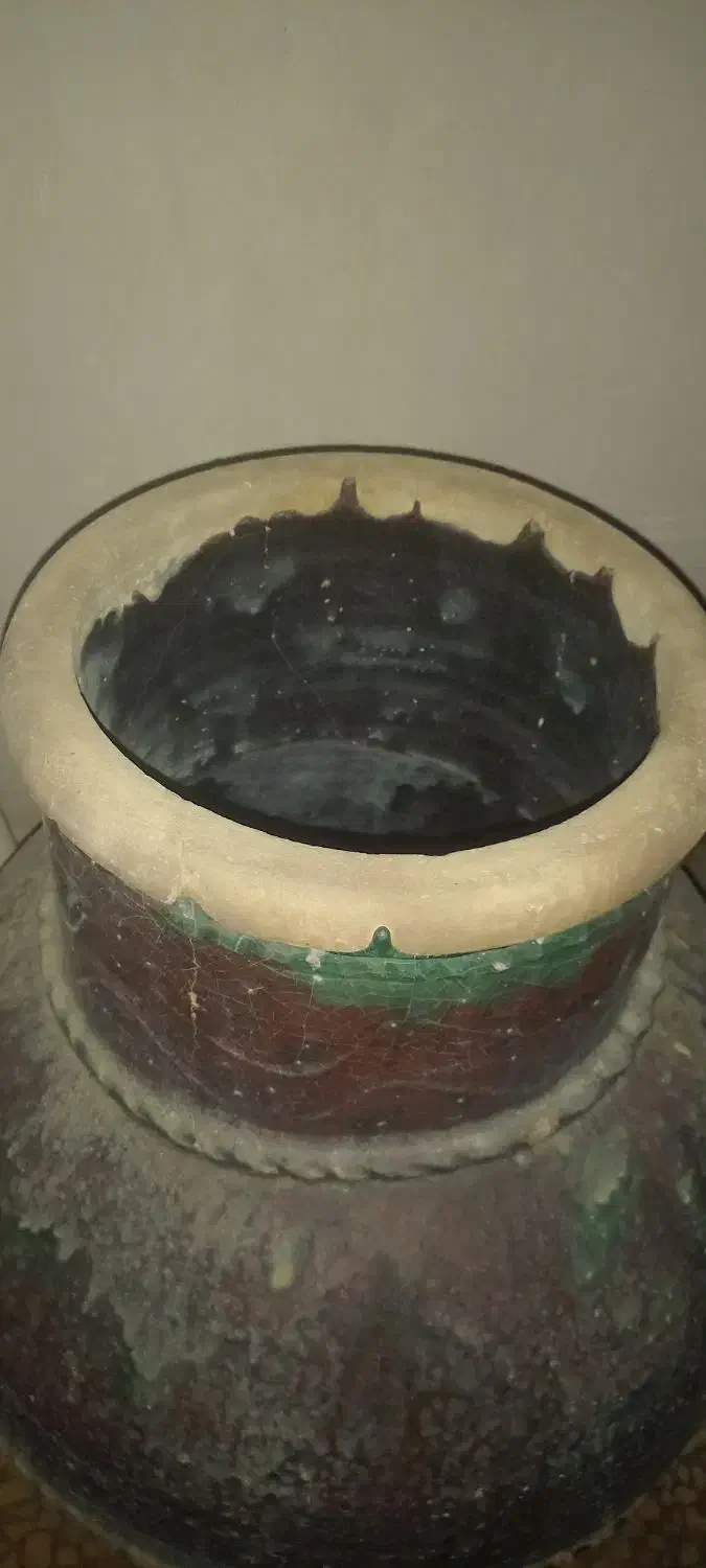 خمره داخل و بیرون لعاب عمر ۲۵ سال حداقل|صنایع دستی و سایر لوازم تزئینی|کاشان, راه آهن کاشان|دیوار