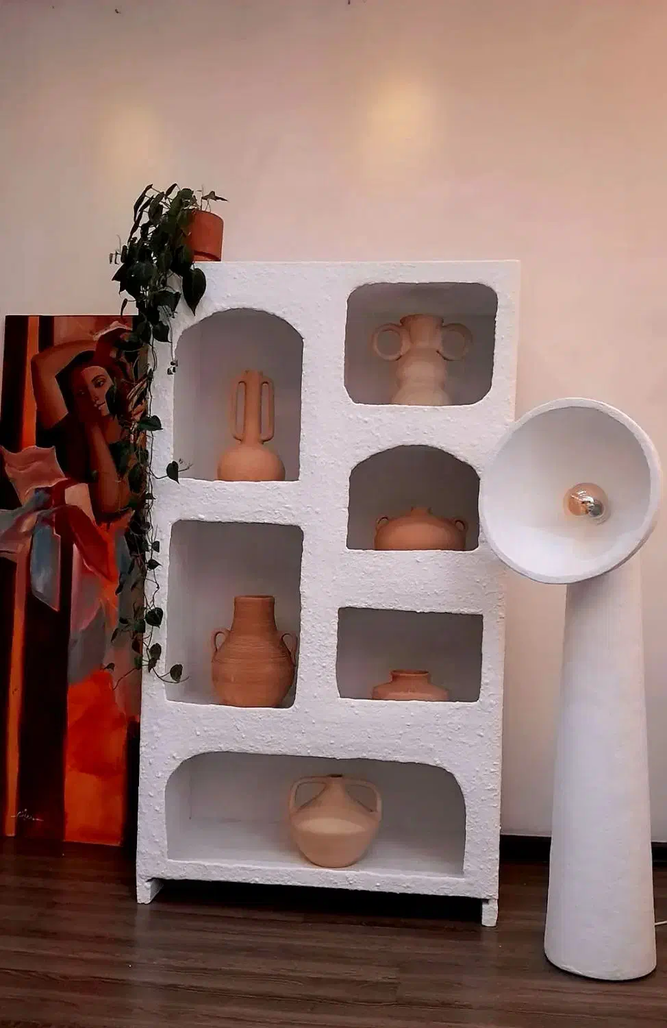 کمد مینیمال|کتابخانه، شلف، قفسه‌های دیواری|کرج, شاهین‌ویلا|دیوار