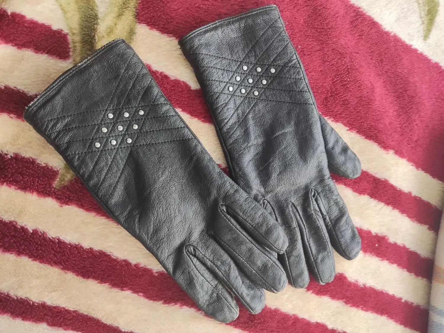 دستکش زنانه چرم اصل دست کش|لباس|تبریز, |دیوار