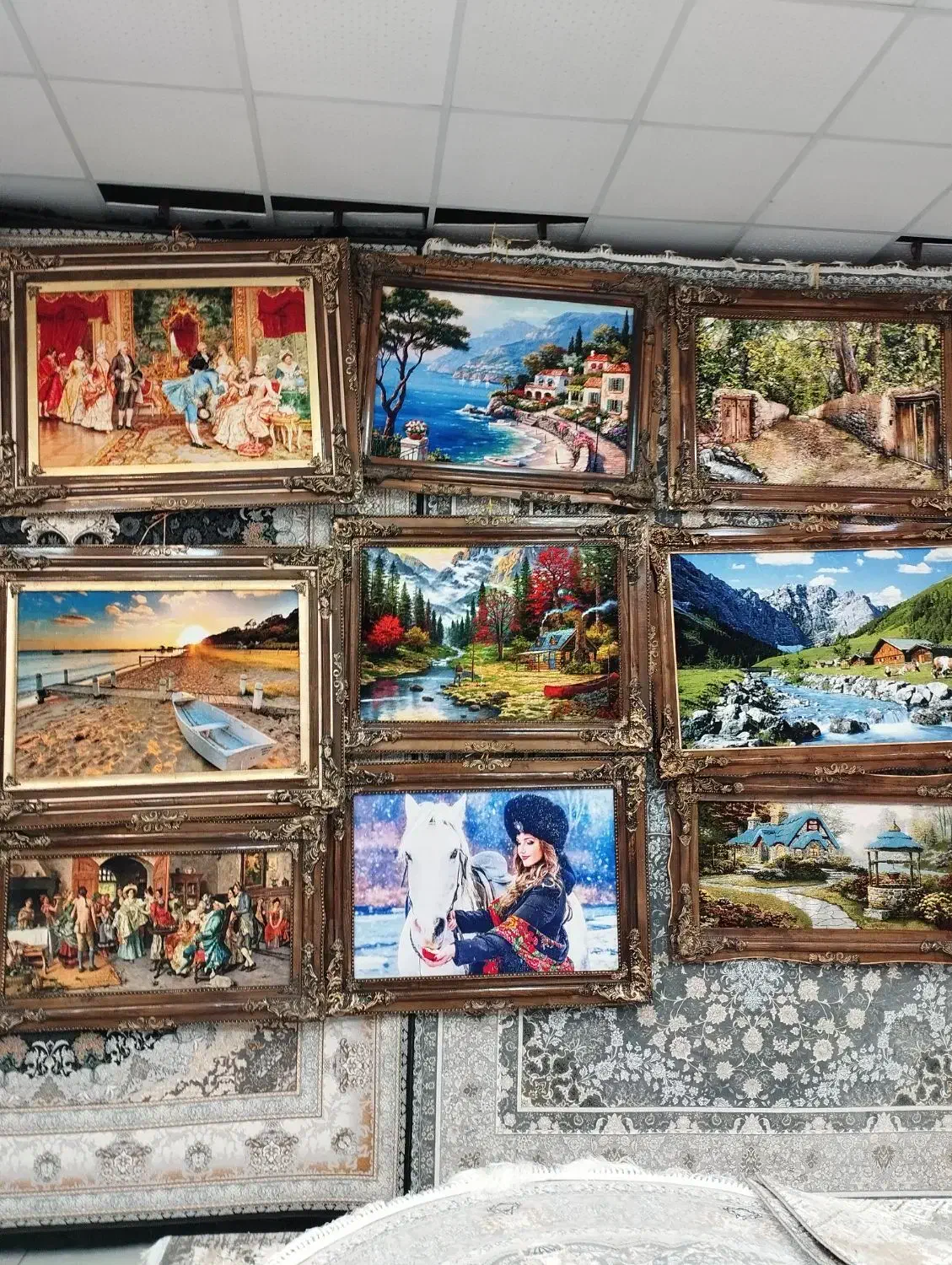 نمایشگاه فرش و خوشخواب وتابلو فرش حیدرنژاد|فرش|ارومیه, |دیوار