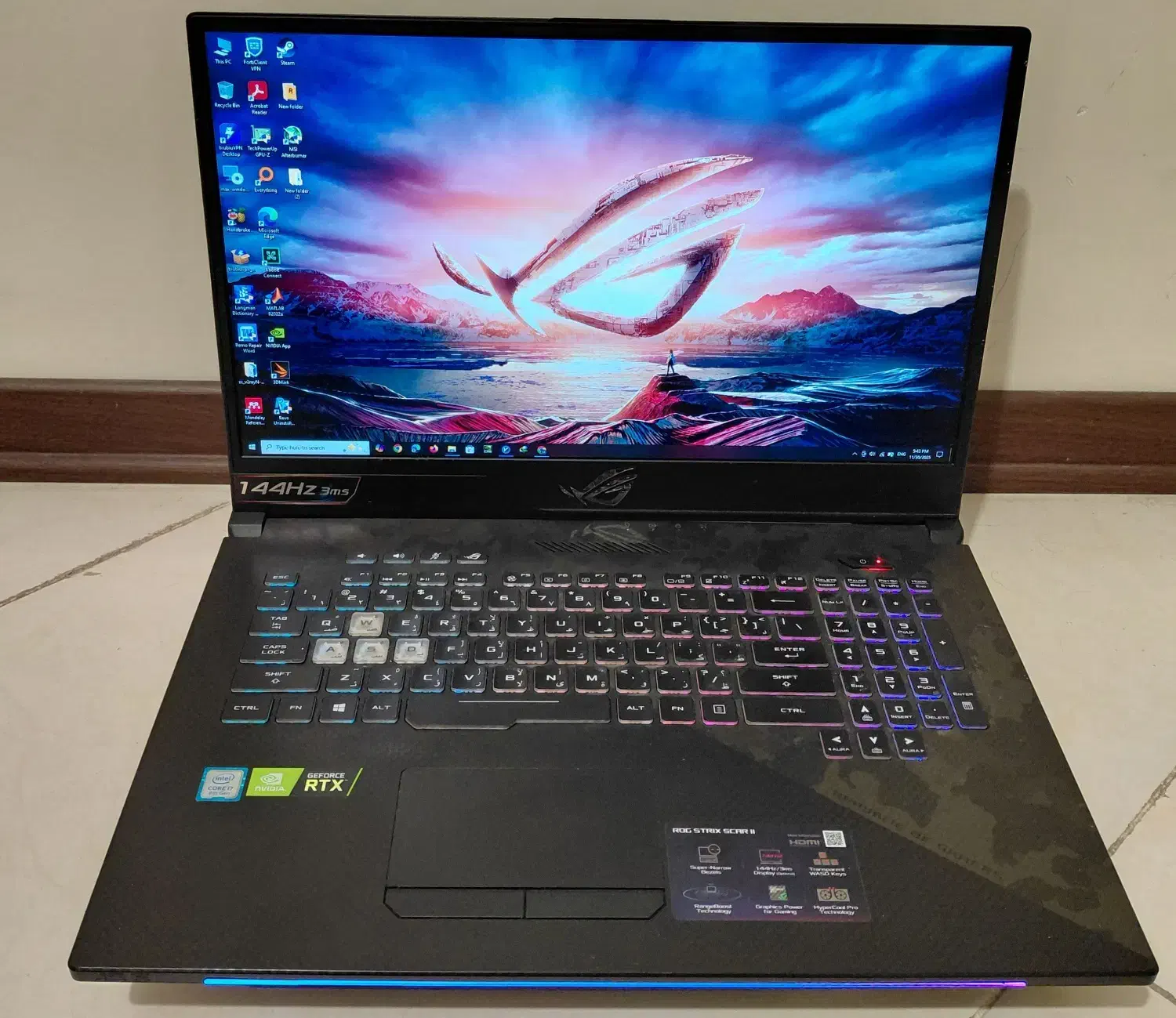 لپتاپ گیمینگ ایسوس ASUS ROG STRIX SCAR II|رایانه همراه|تهران, کوهک|دیوار