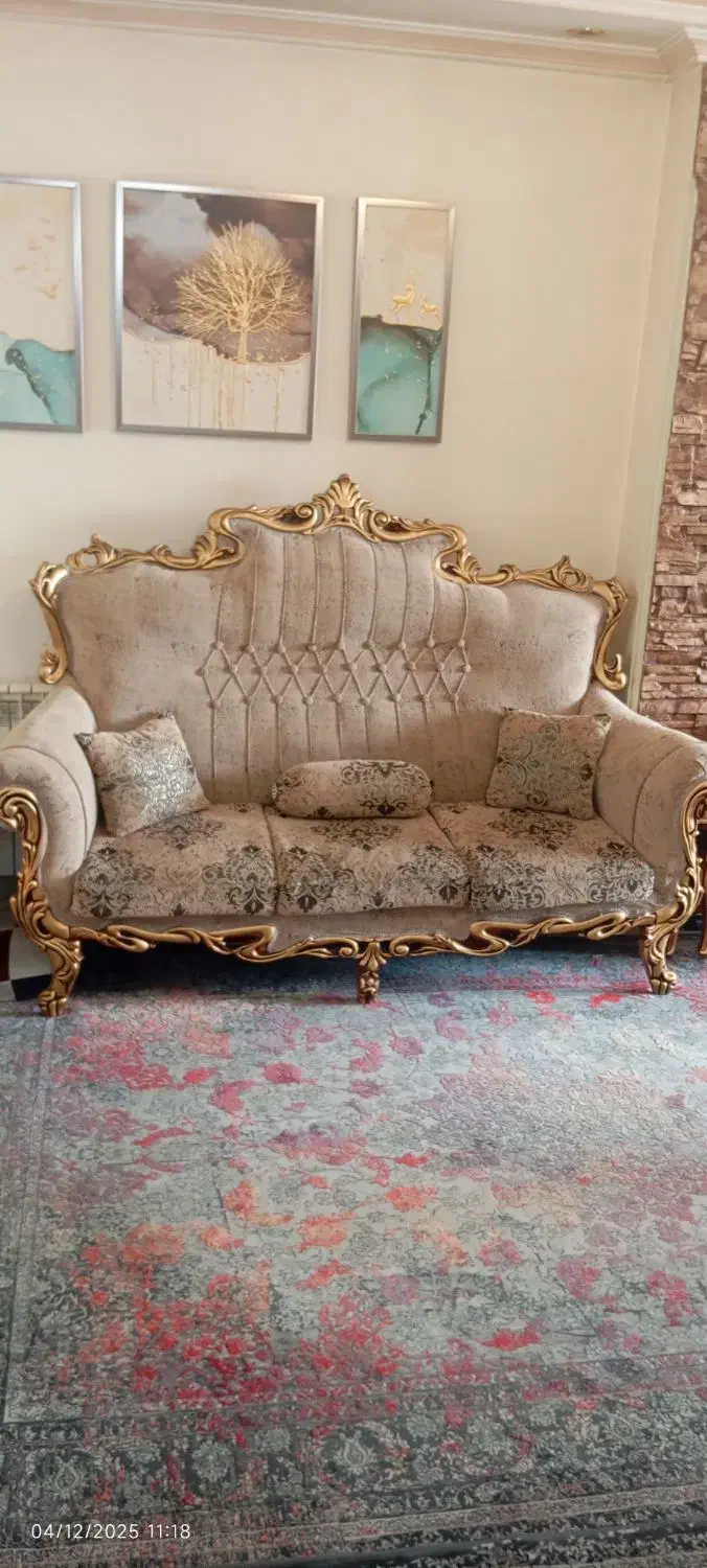 مبلمان ۷ نفره با جلو مبلی بزرگ و کوچک|مبلمان خانگی و میز عسلی|تهران, جوادیه|دیوار