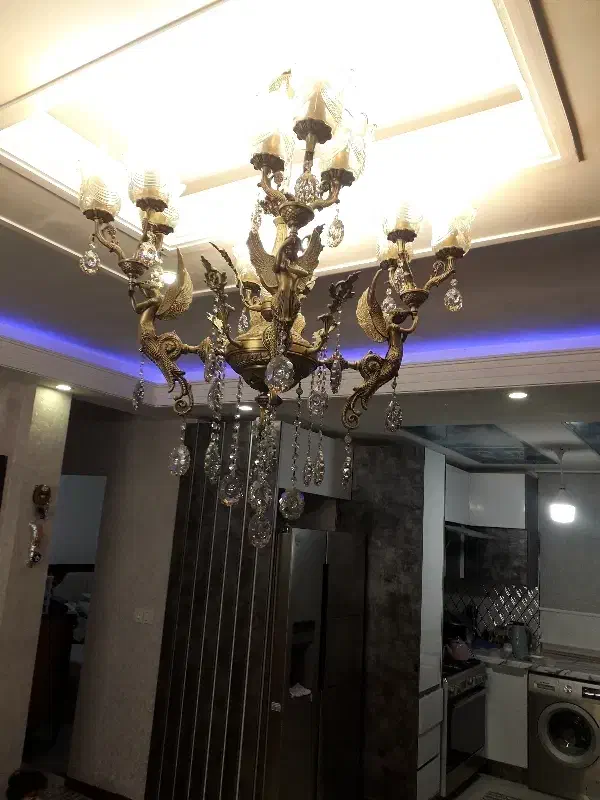 لوستر برنجی|لوستر و چراغ آویز|پاکدشت, پاکدشت (مامازند)|دیوار