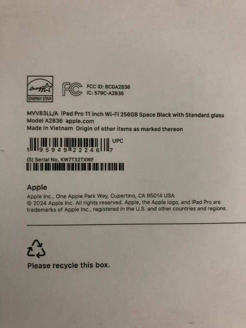 اپل 11 اینچ مدل iPad Pro 2024 ظرفیت 256 گیگابایت|تبلت|تهران, امانیه|دیوار