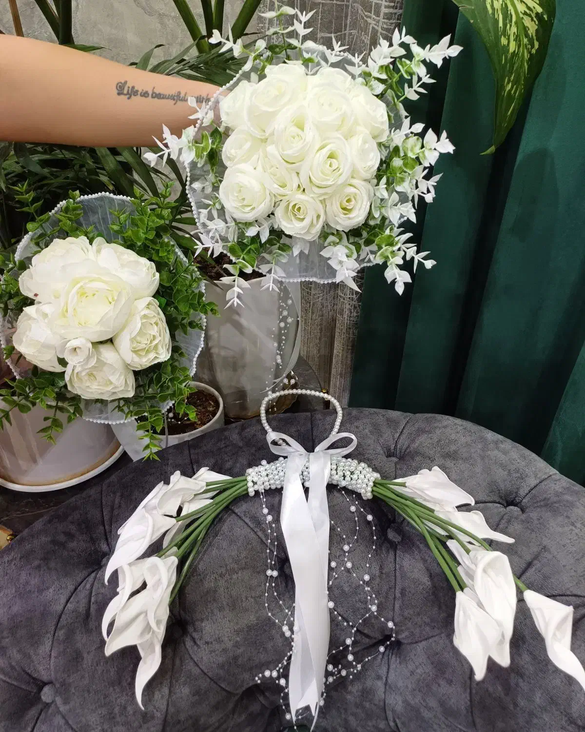 دسته گل عروس مصنوعی|گل مصنوعی|تهران, کیانشهر|دیوار