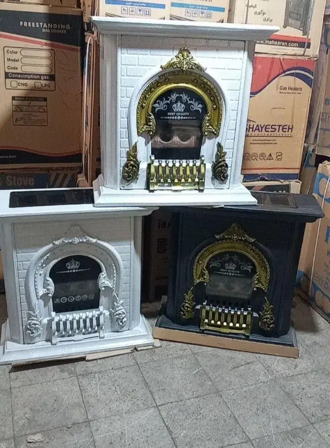 بخاری گازی شومینه هوشمند پایه دار مدل1093br6x6|بخاری، هیتر، شومینه|رشت, رشتیان|دیوار